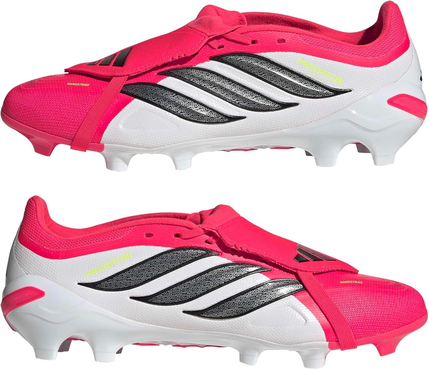 image:imageadidas UnisexAdult League Predator FoldOver Tongue FirmMulti Ground CleatLucid RedBlackWhite