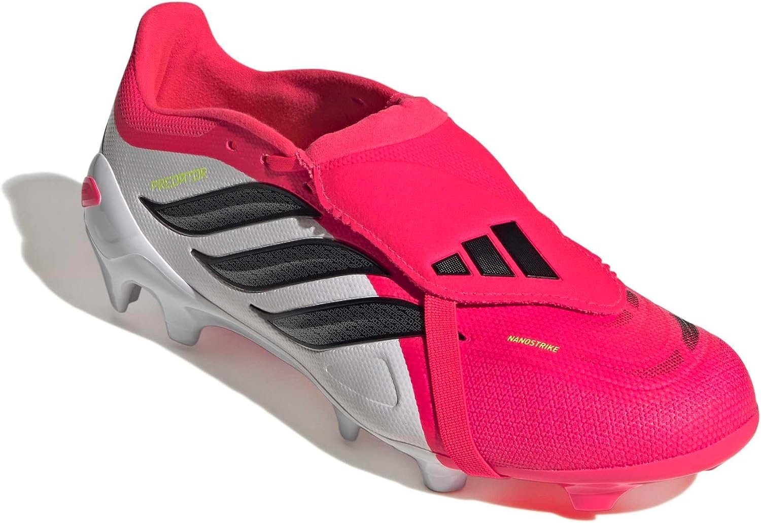 image:imageadidas UnisexAdult League Predator FoldOver Tongue FirmMulti Ground CleatLucid RedBlackWhite