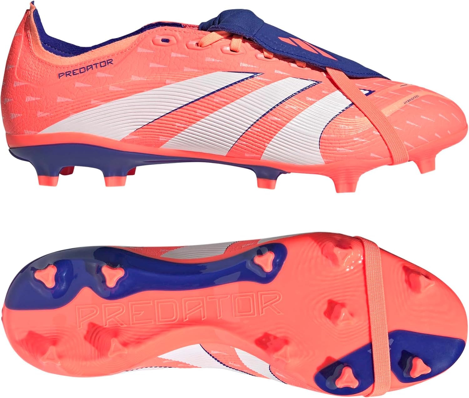image:imageadidas UnisexAdult League Predator FoldOver Tongue FirmMulti Ground CleatSignal CoralWhiteBeam Orange