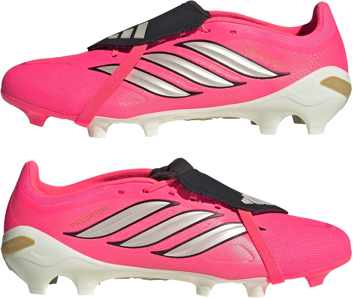 image:imageadidas UnisexAdult League Predator FoldOver Tongue FirmMulti Ground CleatSolar TurboThermal ChromeBlack