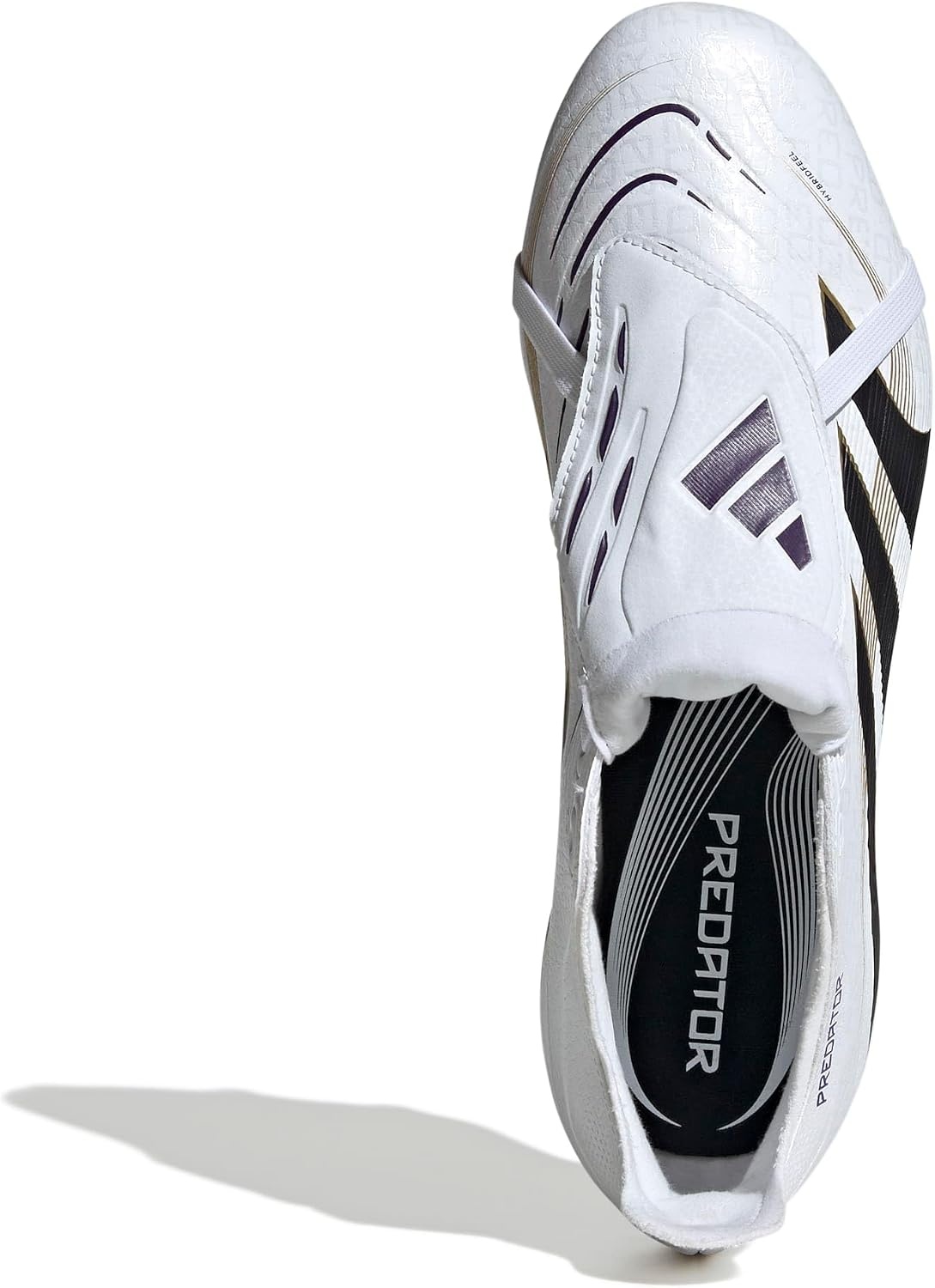 image:imageadidas UnisexAdult League Predator FoldOver Tongue FirmMulti Ground CleatWhiteBlackGold Metallic
