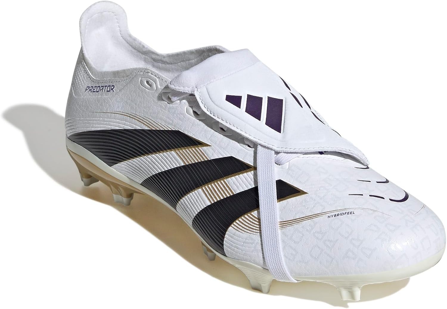 image:imageadidas UnisexAdult League Predator FoldOver Tongue FirmMulti Ground CleatWhiteBlackGold Metallic