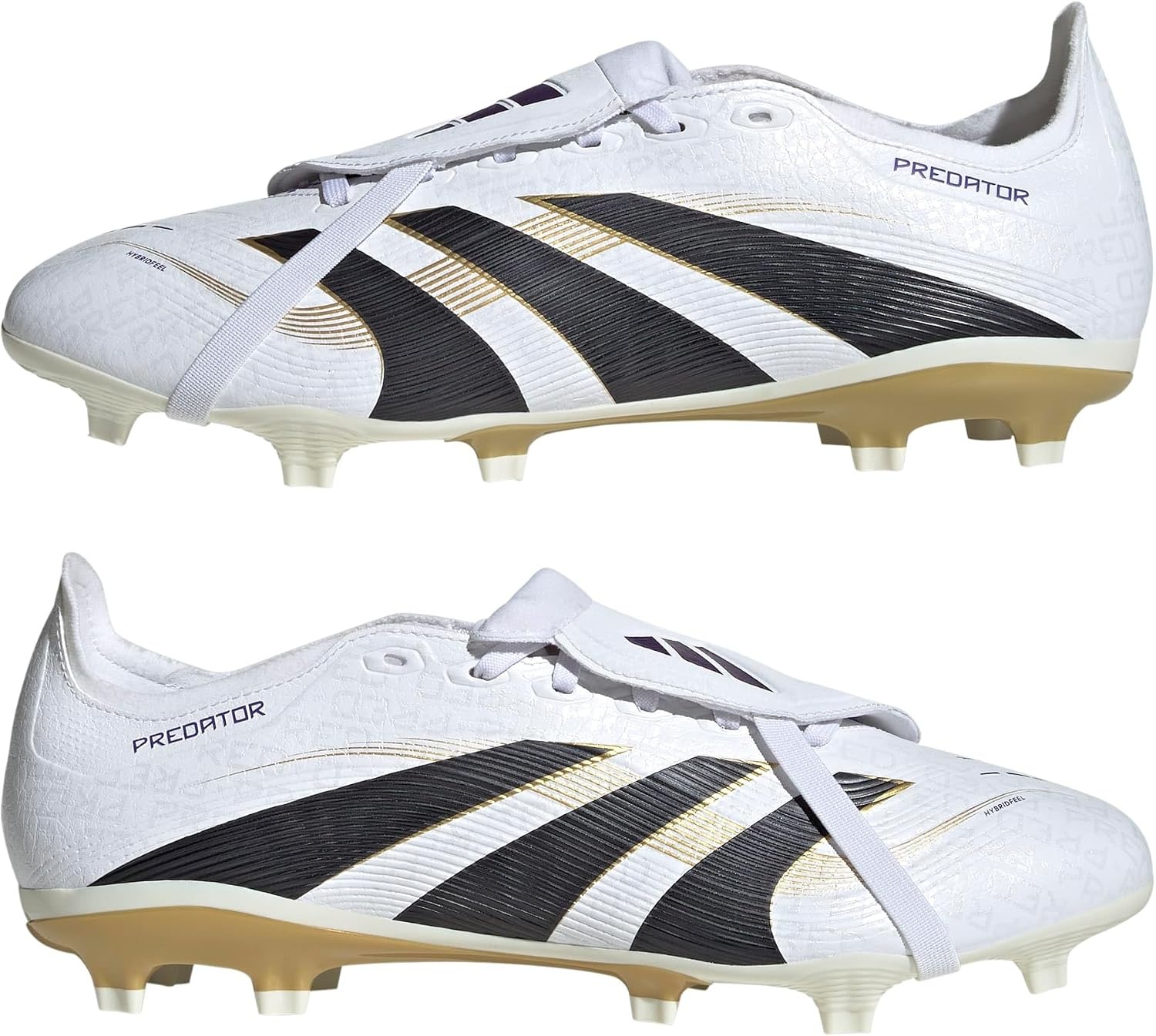 image:imageadidas UnisexAdult League Predator FoldOver Tongue FirmMulti Ground CleatWhiteBlackGold Metallic