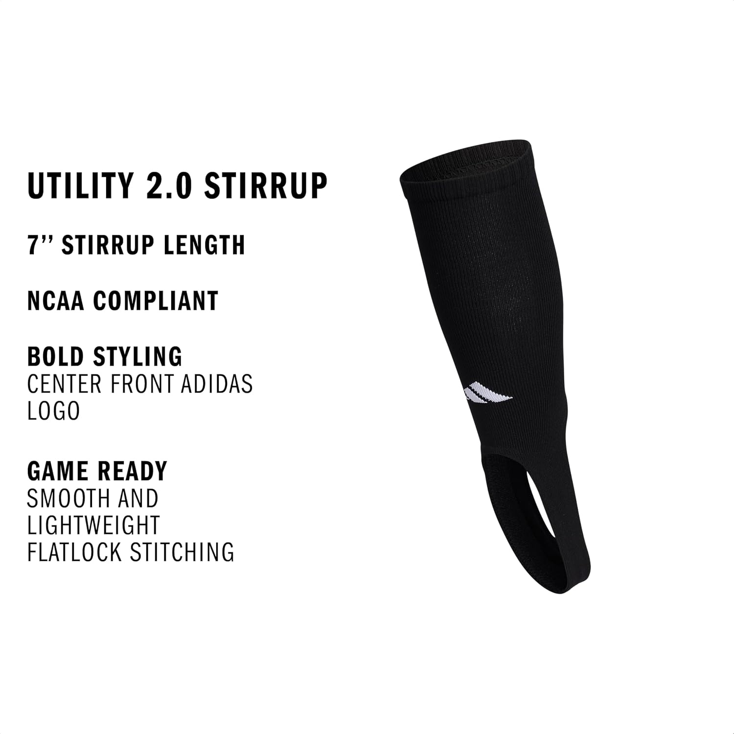 image:imageadidas Utility Baseball Stirrup 1 Pair Unisex 1Pack Cushioned Impact Zones Arch amp Ankle Support MoistureWicking StayUp Fit Game amp Practice ReadyBlackWhite2