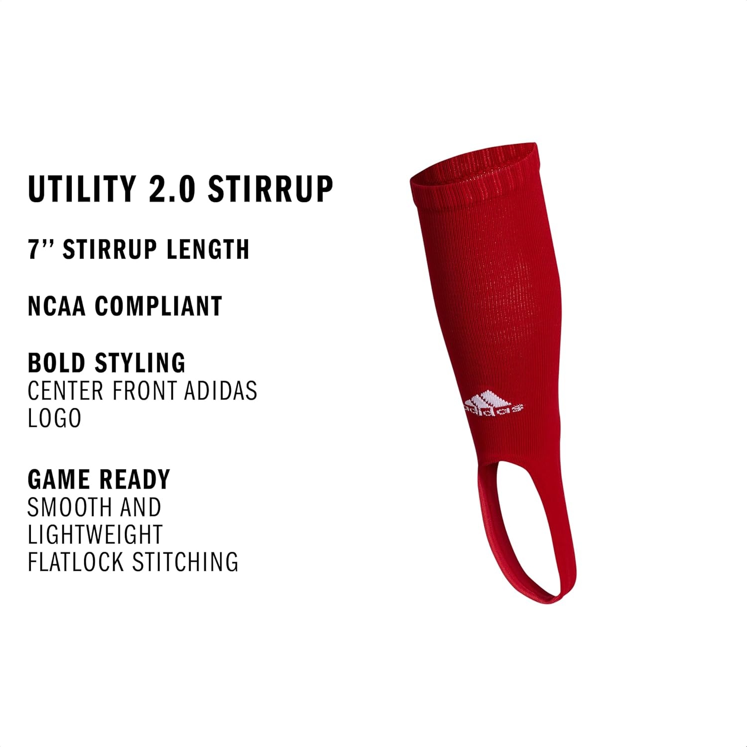 image:imageadidas Utility Baseball Stirrup 1 Pair Unisex 1Pack Cushioned Impact Zones Arch amp Ankle Support MoistureWicking StayUp Fit Game amp Practice ReadyTeam Power RedWhite