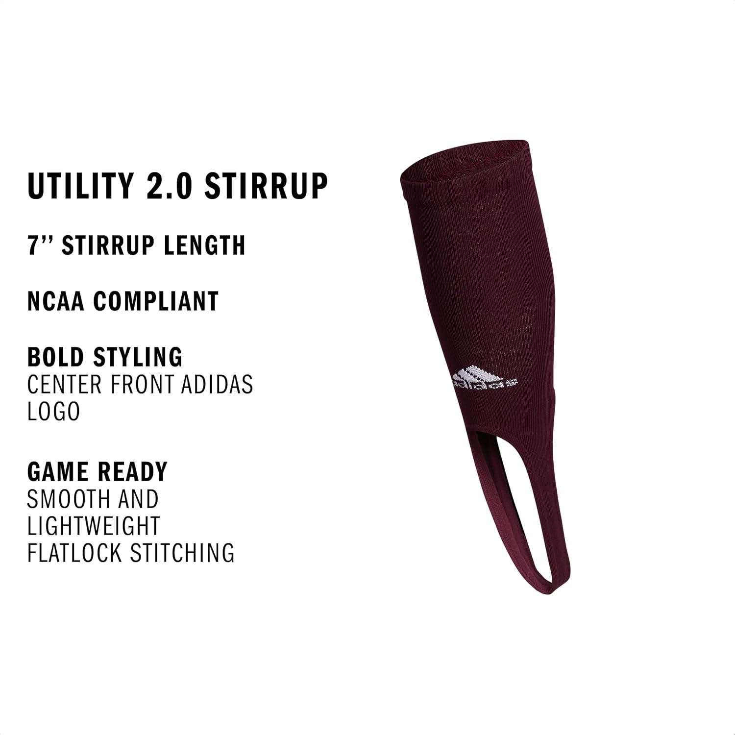 image:imageadidas Utility Baseball Stirrup 1 Pair Unisex 1Pack Cushioned Impact Zones Arch amp Ankle Support MoistureWicking StayUp Fit Game amp Practice ReadyTeam MaroonWhite