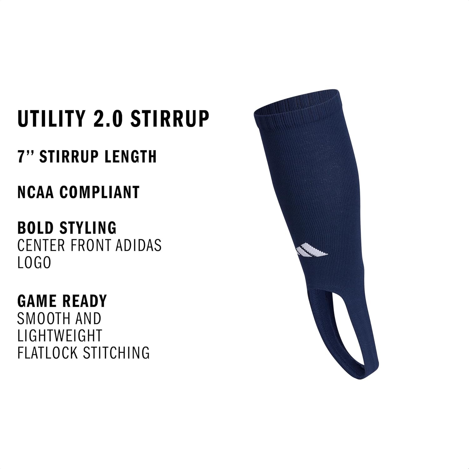 image:imageadidas Utility Baseball Stirrup 1 Pair Unisex 1Pack Cushioned Impact Zones Arch amp Ankle Support MoistureWicking StayUp Fit Game amp Practice ReadyTeam Navy BlueWhite2