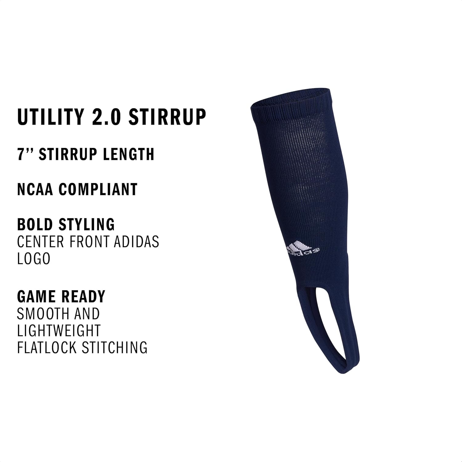 image:imageadidas Utility Baseball Stirrup 1 Pair Unisex 1Pack Cushioned Impact Zones Arch amp Ankle Support MoistureWicking StayUp Fit Game amp Practice ReadyTeam Navy BlueWhite