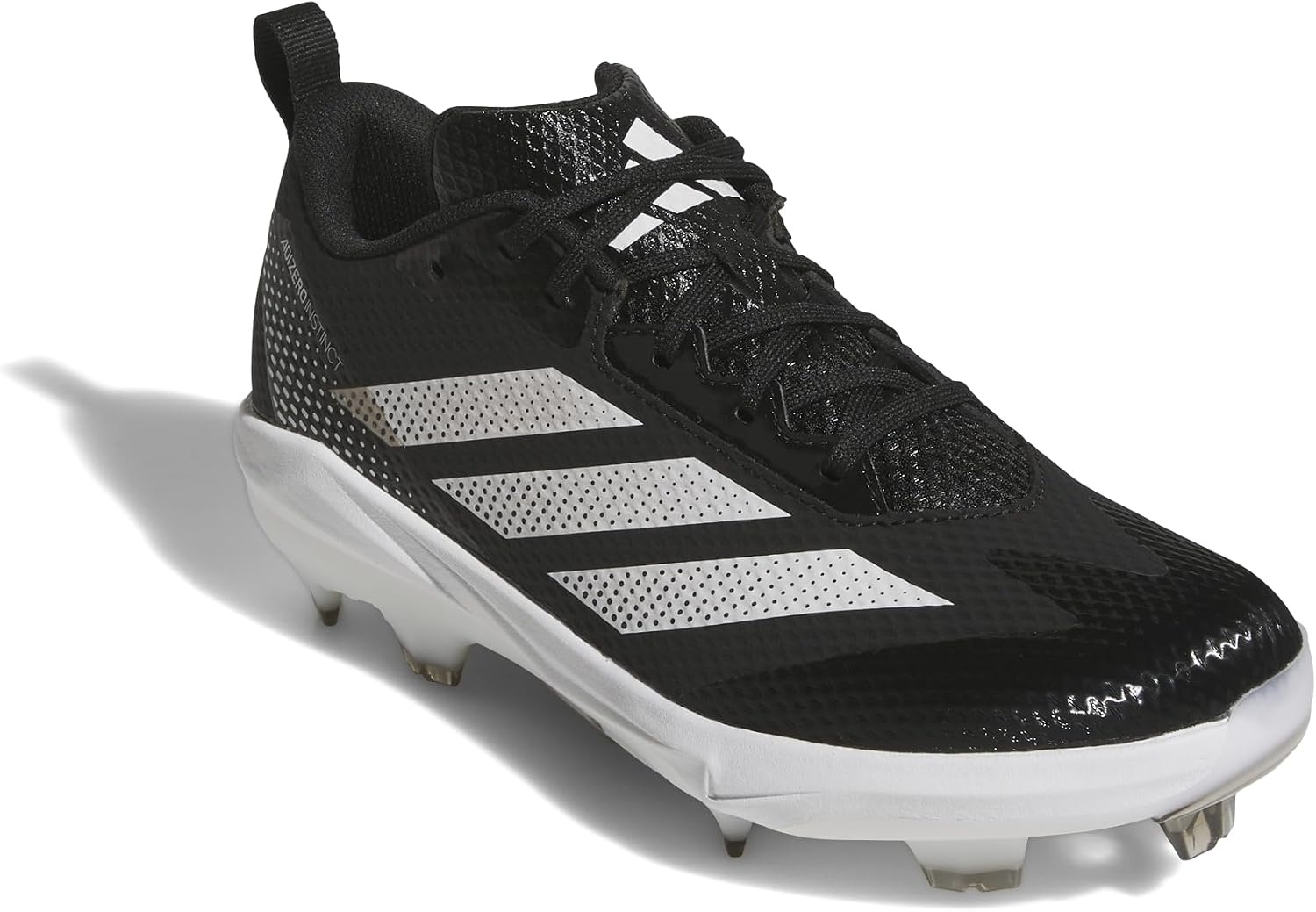 image:imageadidas Womens Adizero Instict TPU 20 Softball CleatsBlackWhiteSilver Metallic