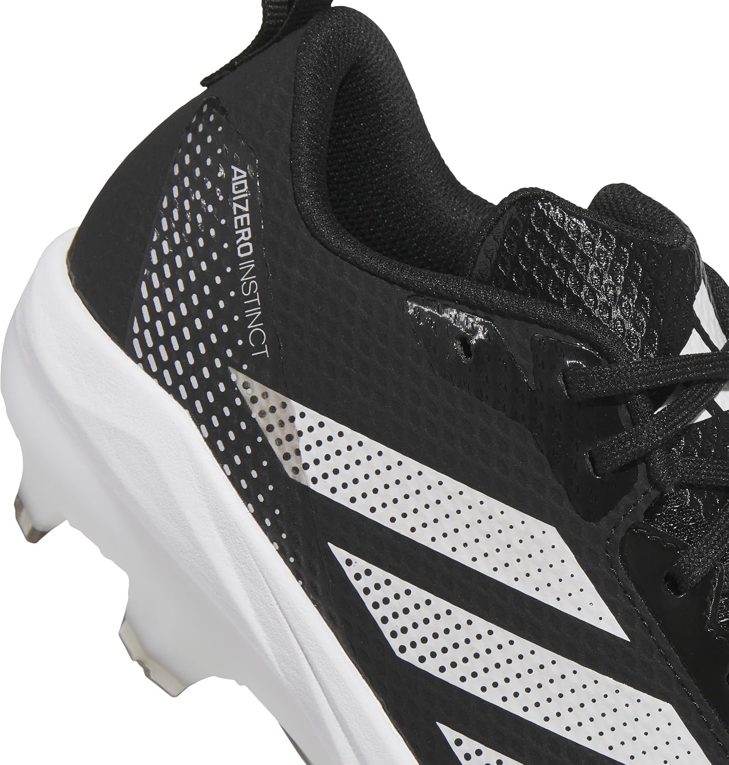image:imageadidas Womens Adizero Instict TPU 20 Softball CleatsBlackWhiteSilver Metallic