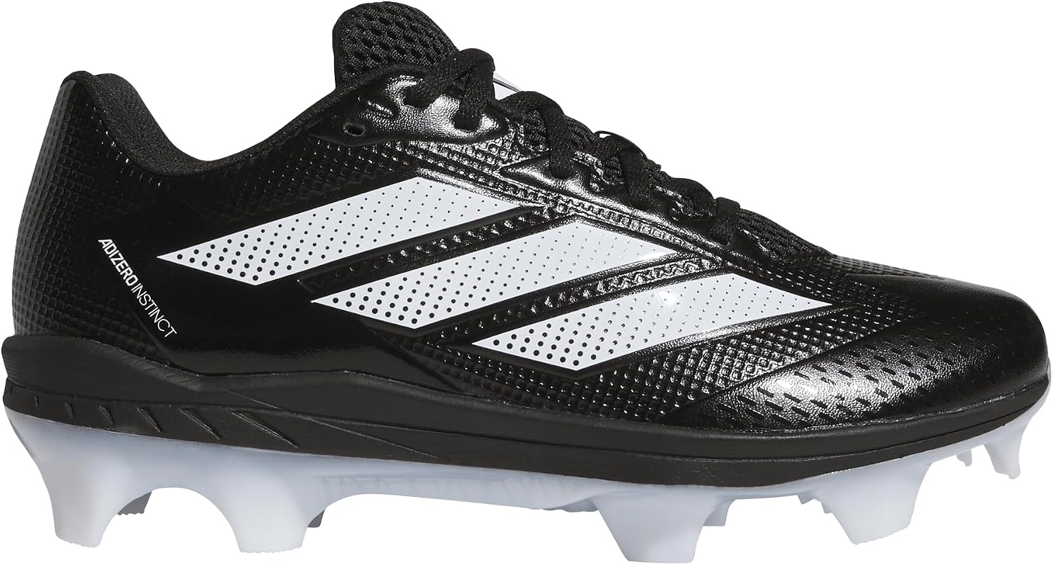 image:imageadidas Womens Adizero Instict TPU 20 Softball CleatsBlackWhiteWhite