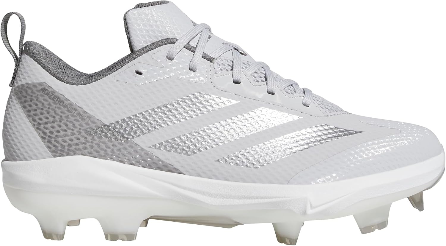image:imageadidas Womens Adizero Instict TPU 20 Softball CleatsTeam Light GreySilver MetallicTeam Grey