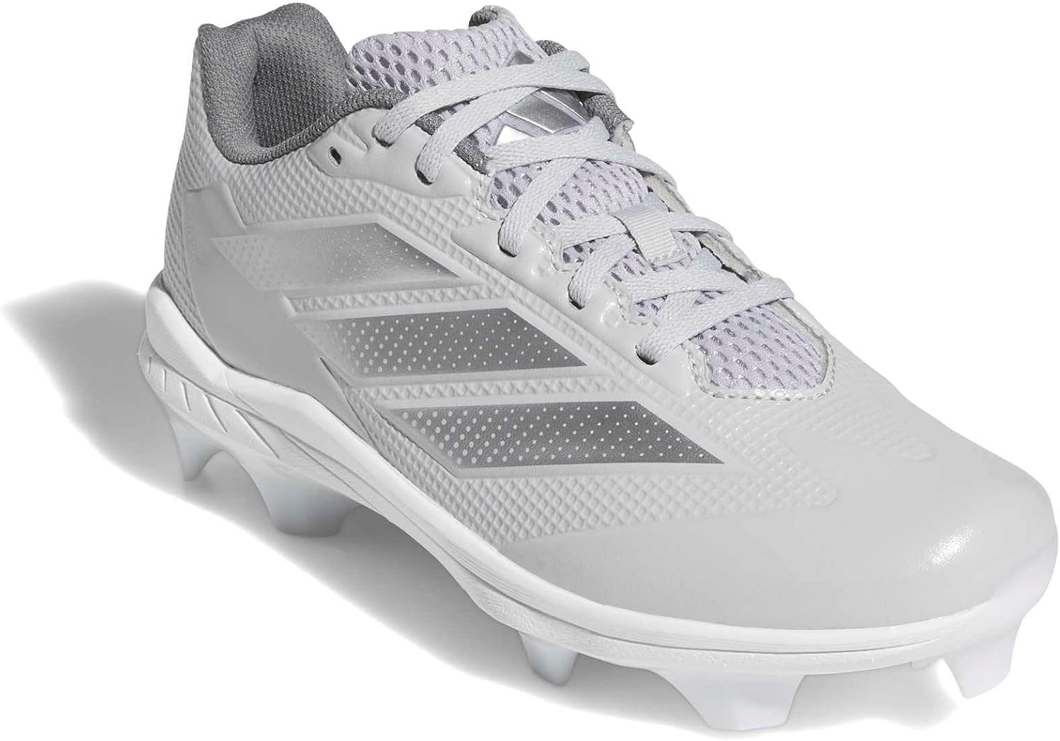 image:imageadidas Womens Adizero Instict TPU 20 Softball CleatsTeam Light GreySilver MetallicWhite