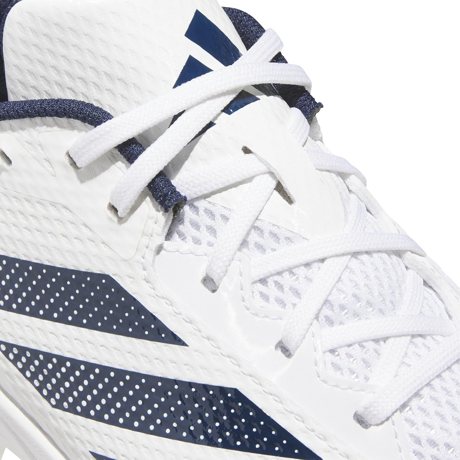 image:imageadidas Womens Adizero Instict TPU 20 Softball CleatsWhiteTeam Navy BlueTeam Navy Blue