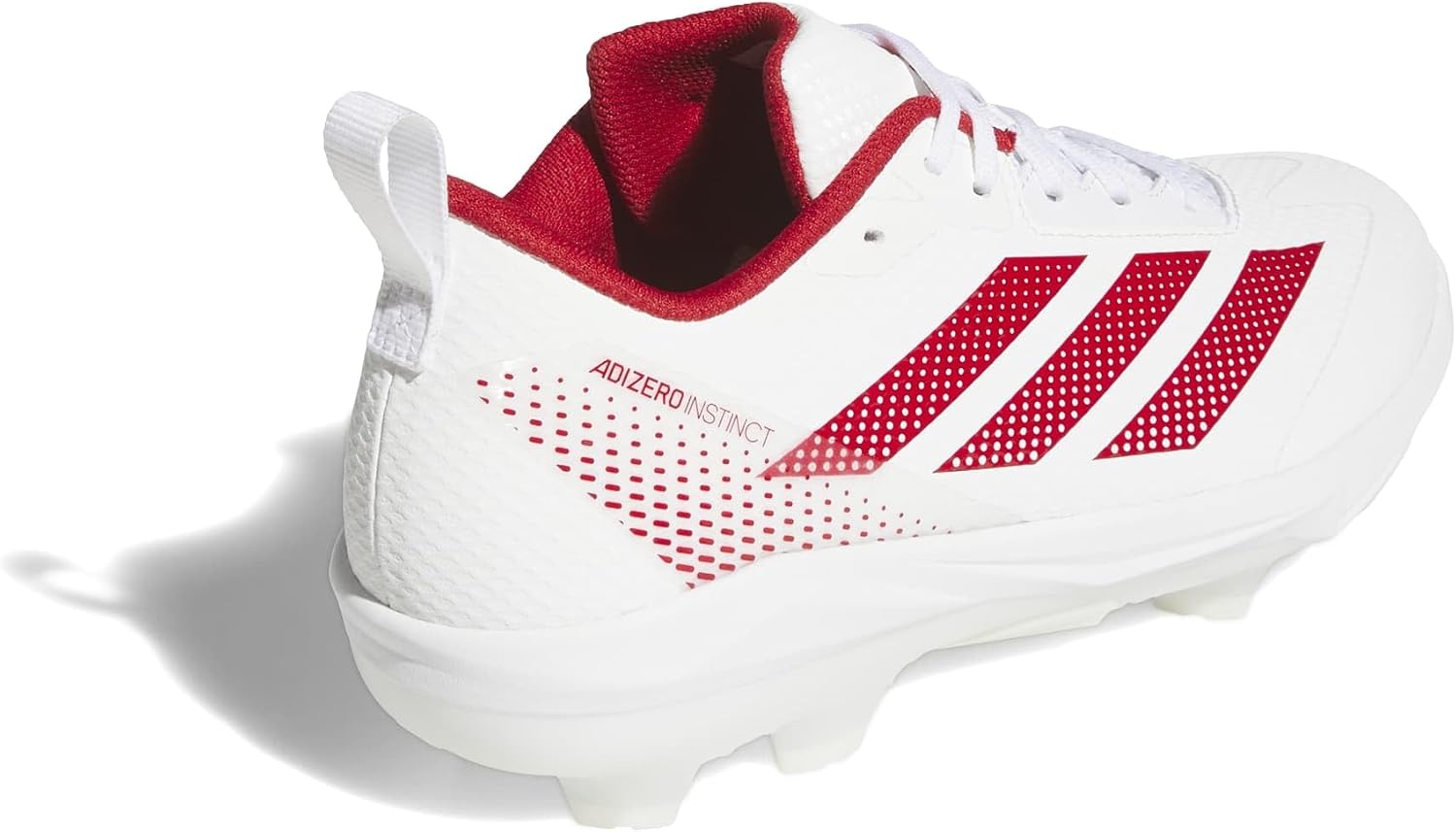 image:imageadidas Womens Adizero Instict TPU 20 Softball CleatsWhiteTeam Power RedTeam Power Red