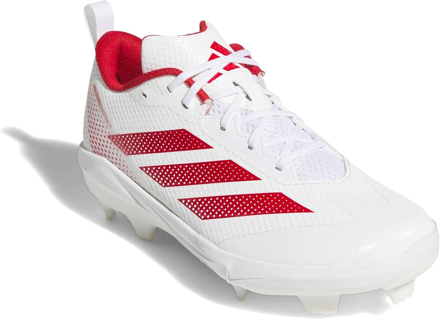 image:imageadidas Womens Adizero Instict TPU 20 Softball CleatsWhiteTeam Power RedTeam Power Red