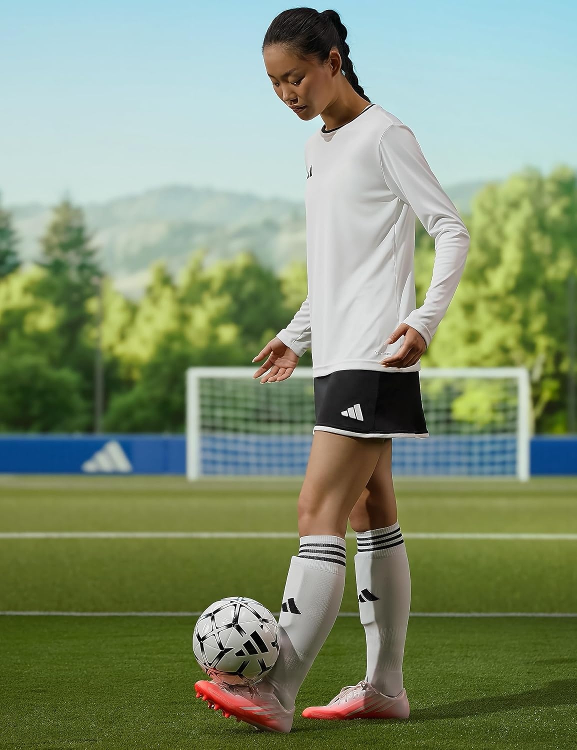 image:imageadidas Womens Entrada 26 SkortBlackWhite