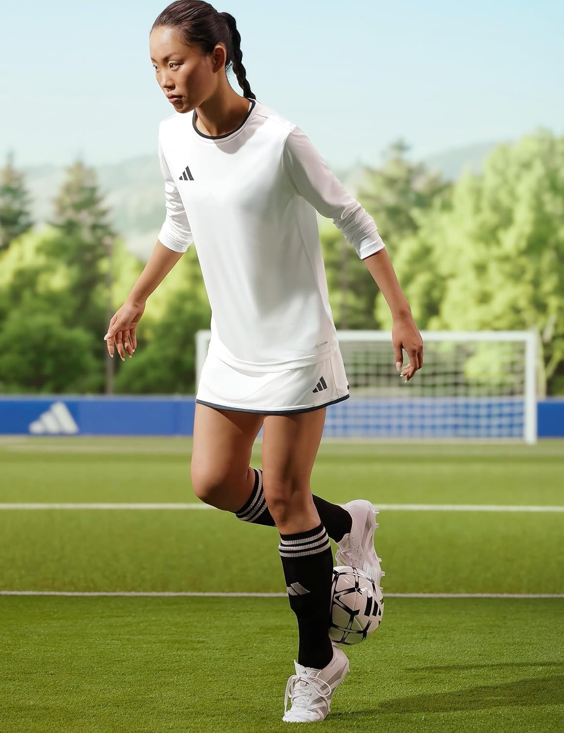 image:imageadidas Womens Entrada 26 SkortWhiteBlack