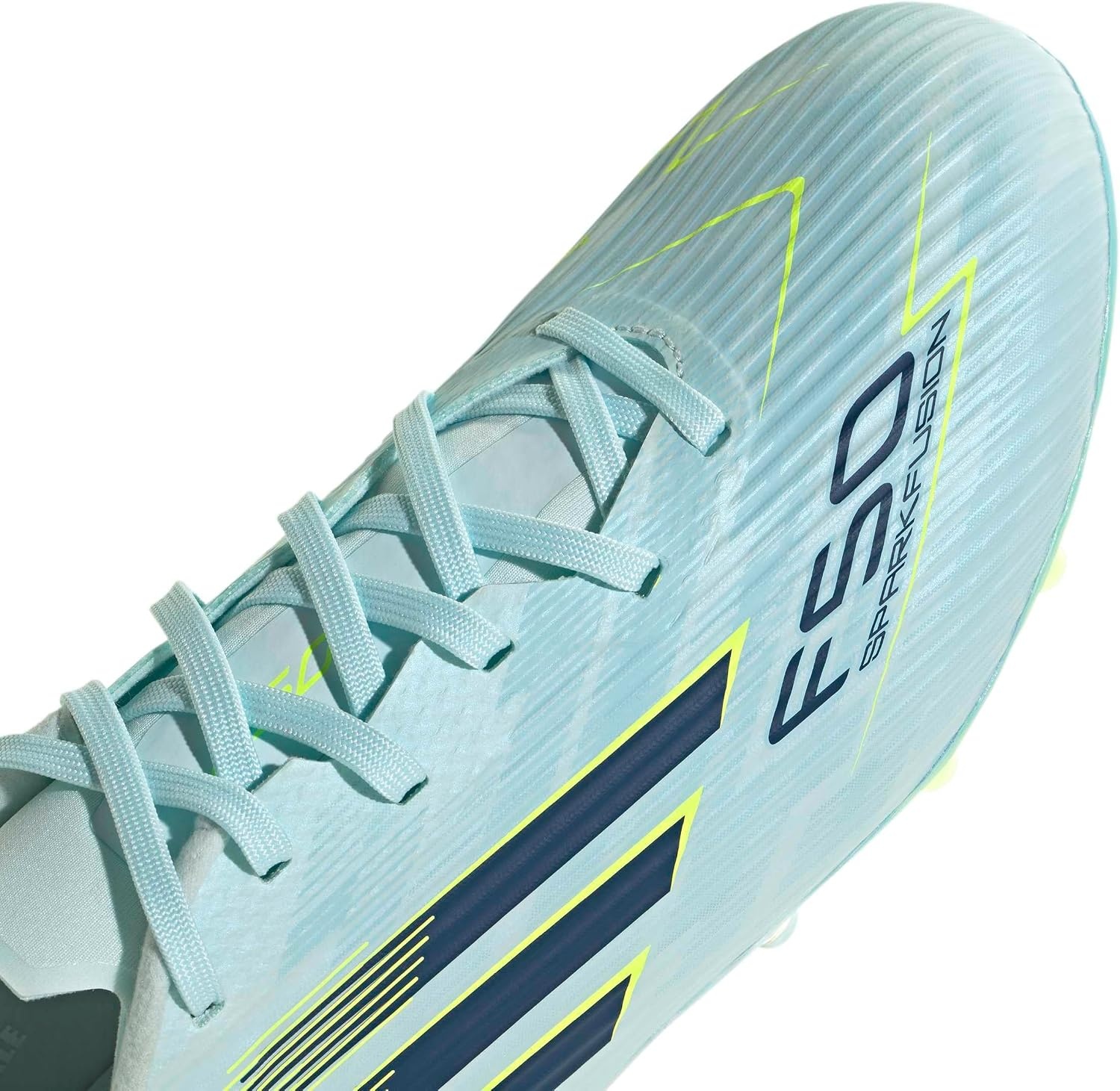 image:imageadidas Womens F50 Sparkfusion League Firm Ground Artificial Ground Sneakers Shoes PinkAlmost BlueDusky PetrolYellow