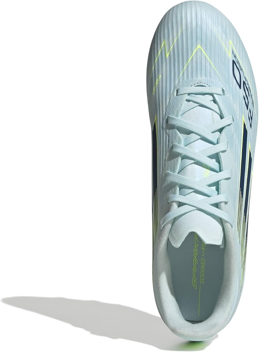 image:imageadidas Womens F50 Sparkfusion League Firm Ground Artificial Ground Sneakers Shoes PinkAlmost BlueDusky PetrolYellow