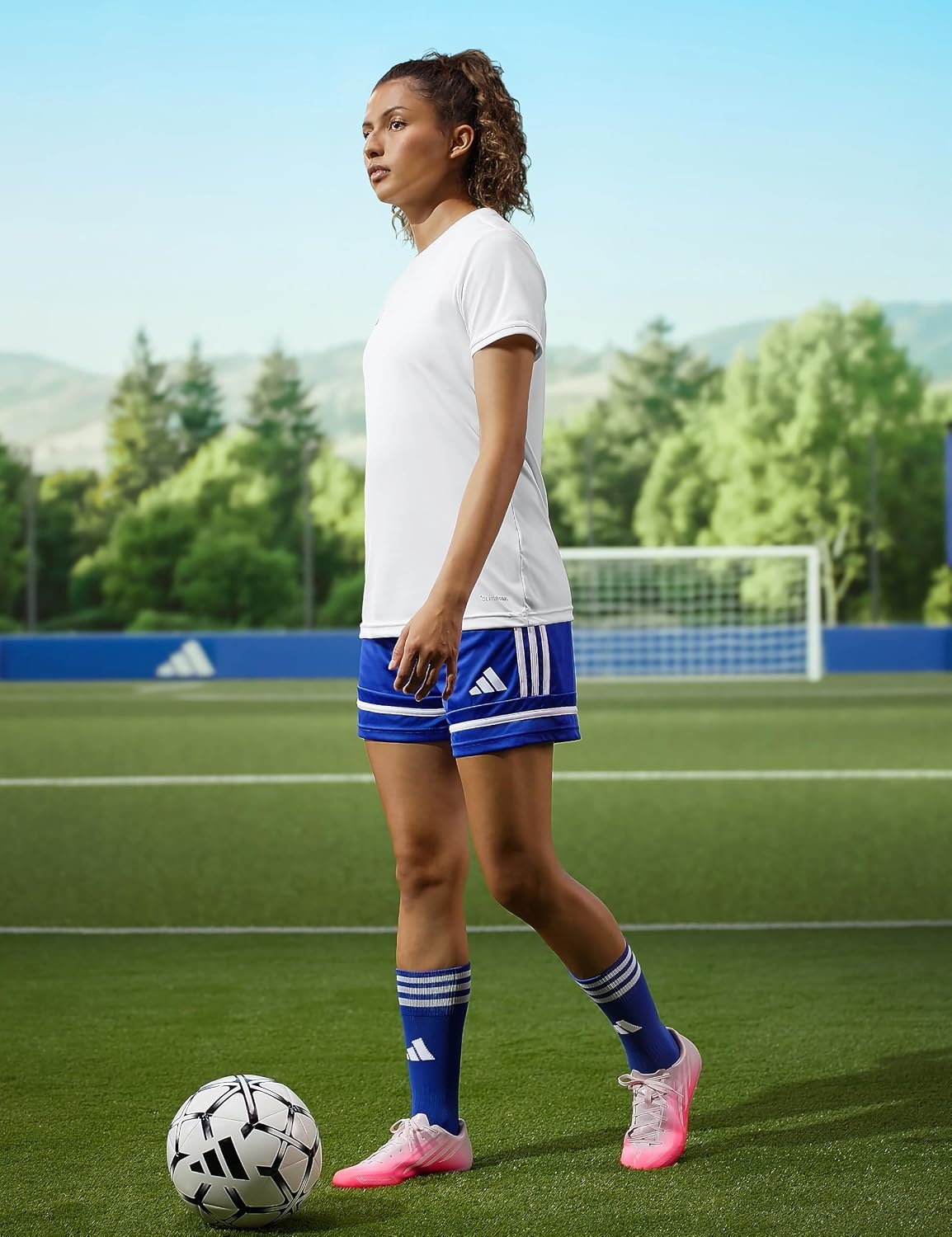 image:imageadidas Womens F50 Sparkfusion League Firm Ground Artificial Ground Sneakers Shoes PinkSolar TurboWhiteDistilled Pink