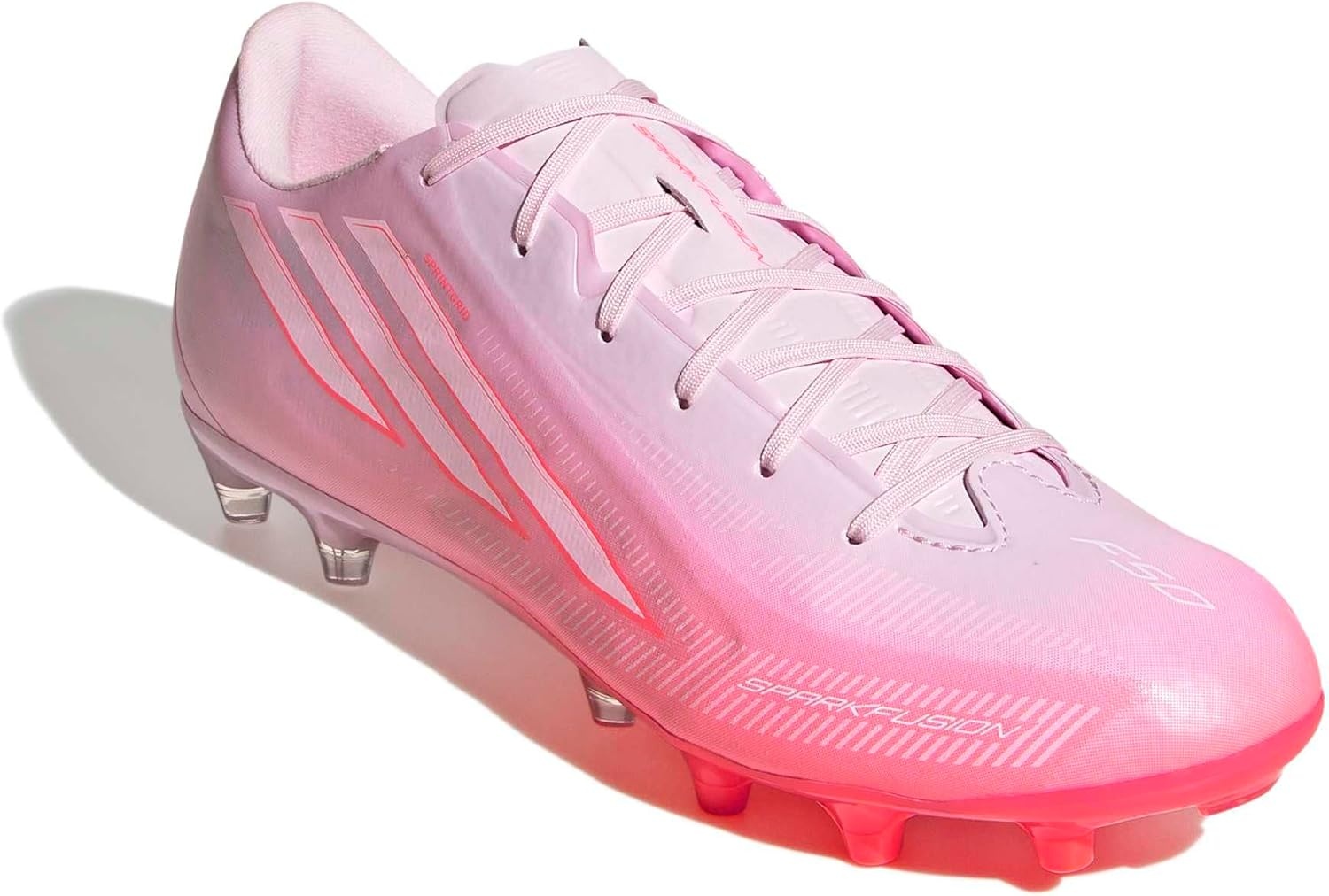 image:imageadidas Womens F50 Sparkfusion League Firm Ground Artificial Ground Sneakers Shoes PinkSolar TurboWhiteDistilled Pink