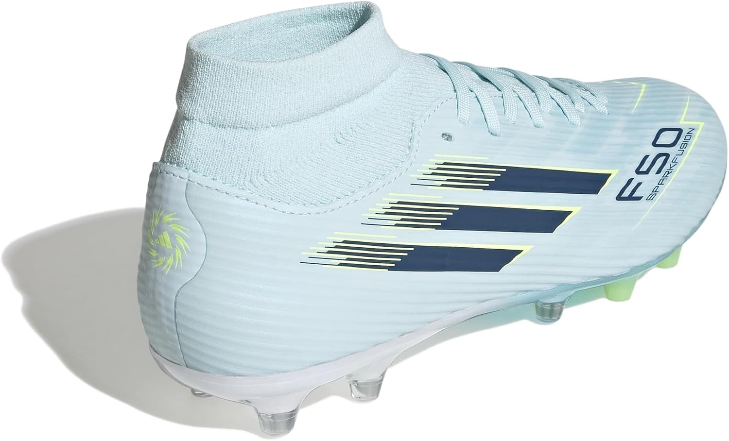 image:imageadidas Womens F50 Sparkfusion League Firm Ground Soccer ShoesAlmost BlueDusky PetrolYellow