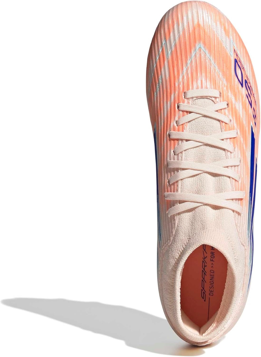 image:imageadidas Womens F50 Sparkfusion League Firm Ground Soccer ShoesBliss OrangeLucid BlueBeam Orange
