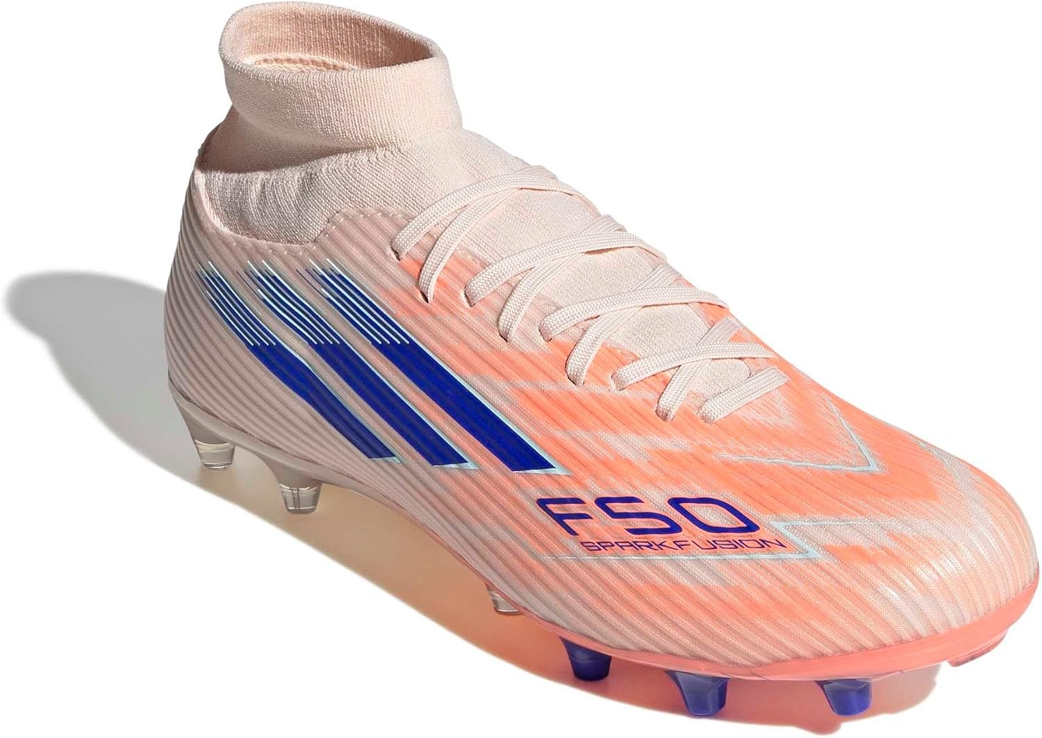 image:imageadidas Womens F50 Sparkfusion League Firm Ground Soccer ShoesBliss OrangeLucid BlueBeam Orange