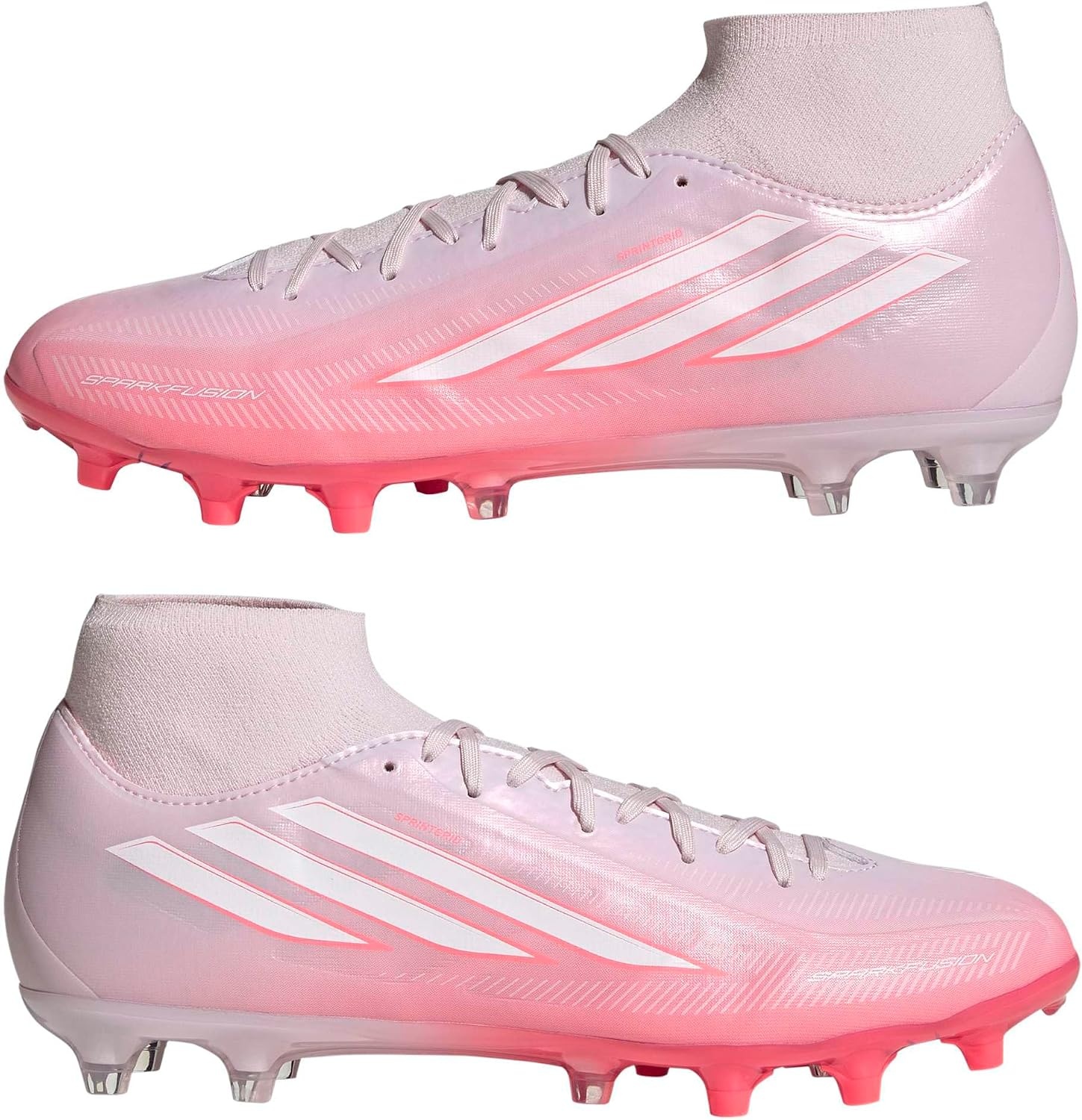 image:imageadidas Womens F50 Sparkfusion League Firm Ground Soccer ShoesSolar TurboWhiteDistilled Pink