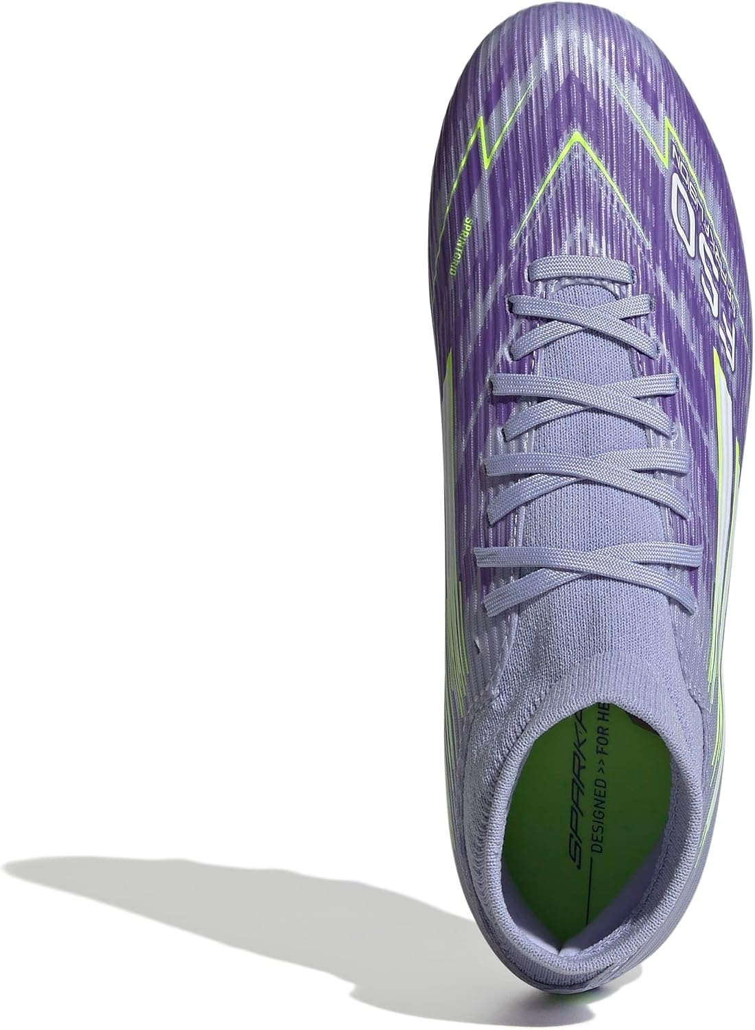 image:imageadidas Womens F50 Sparkfusion League Firm Ground Soccer ShoesViolet ToneLucid LemonPurple Rush