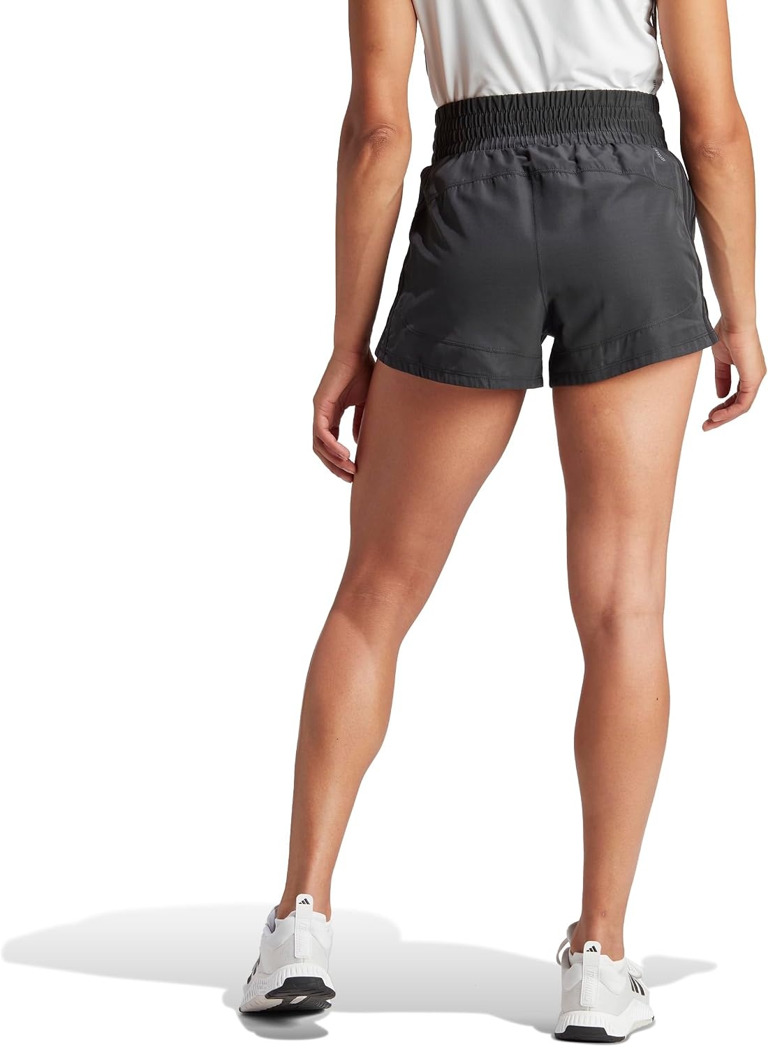 image:imageadidas Womens Pacer Training 3Stripes Woven HighRise ShortsBlack