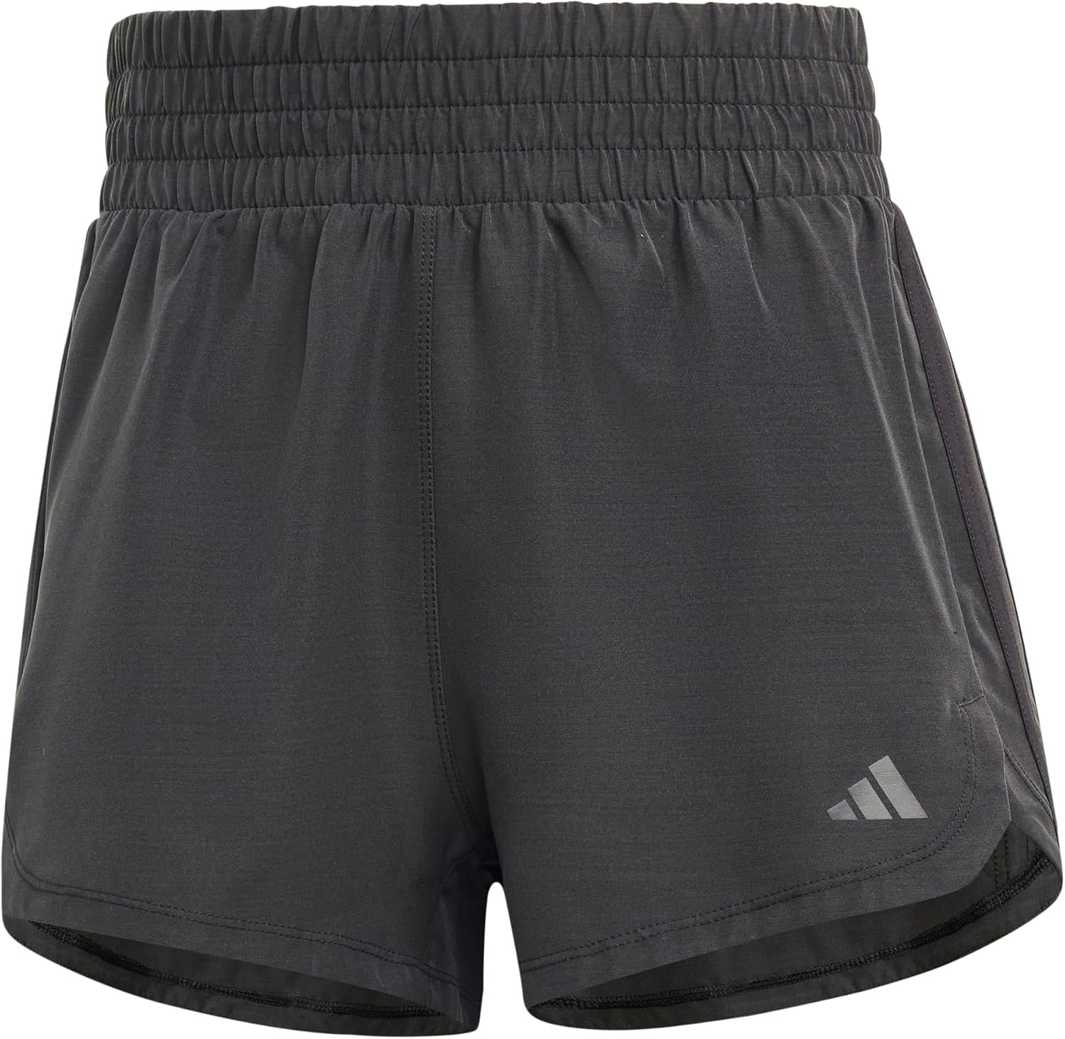 image:imageadidas Womens Pacer Training 3Stripes Woven HighRise ShortsBlack