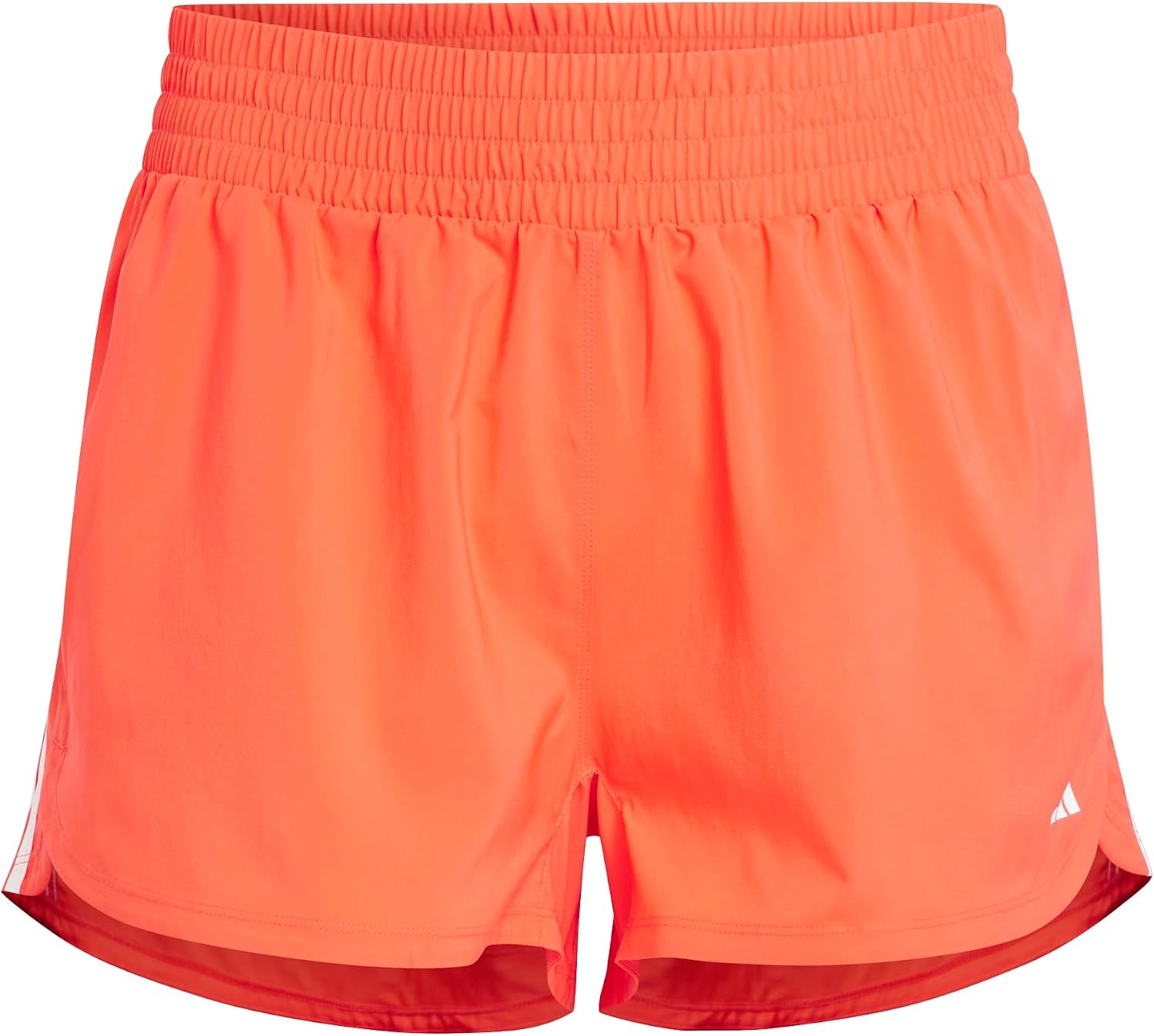 image:imageadidas Womens Pacer Training 3Stripes Woven HighRise ShortsBright Red