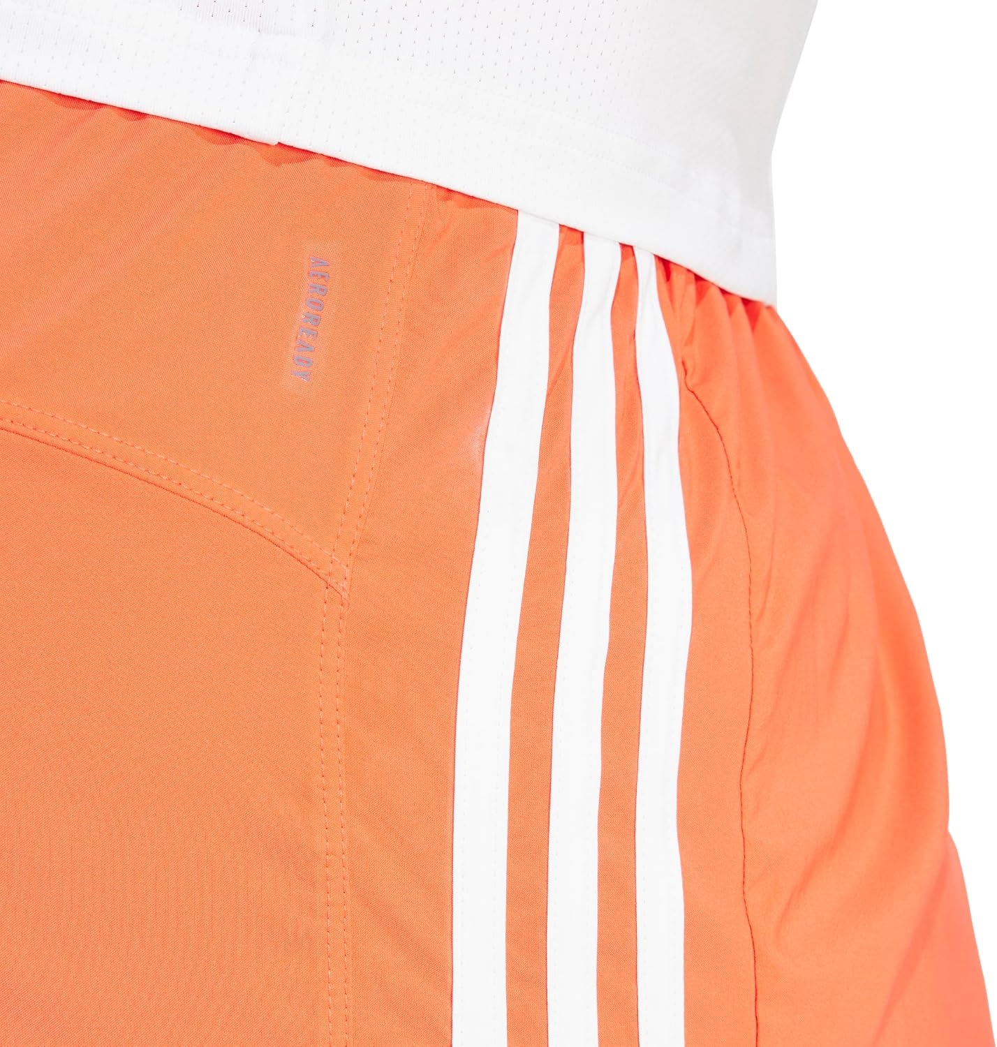 image:imageadidas Womens Pacer Training 3Stripes Woven HighRise ShortsBright Red