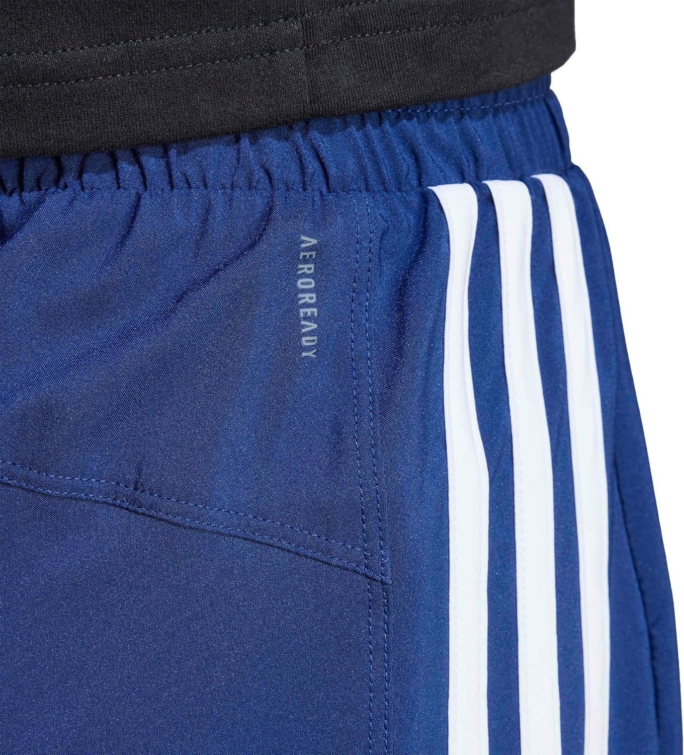 image:imageadidas Womens Pacer Training 3Stripes Woven HighRise ShortsDark BlueWhite