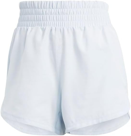 image:imageadidas Womens Pacer Training 3Stripes Woven HighRise ShortsHalo Blue