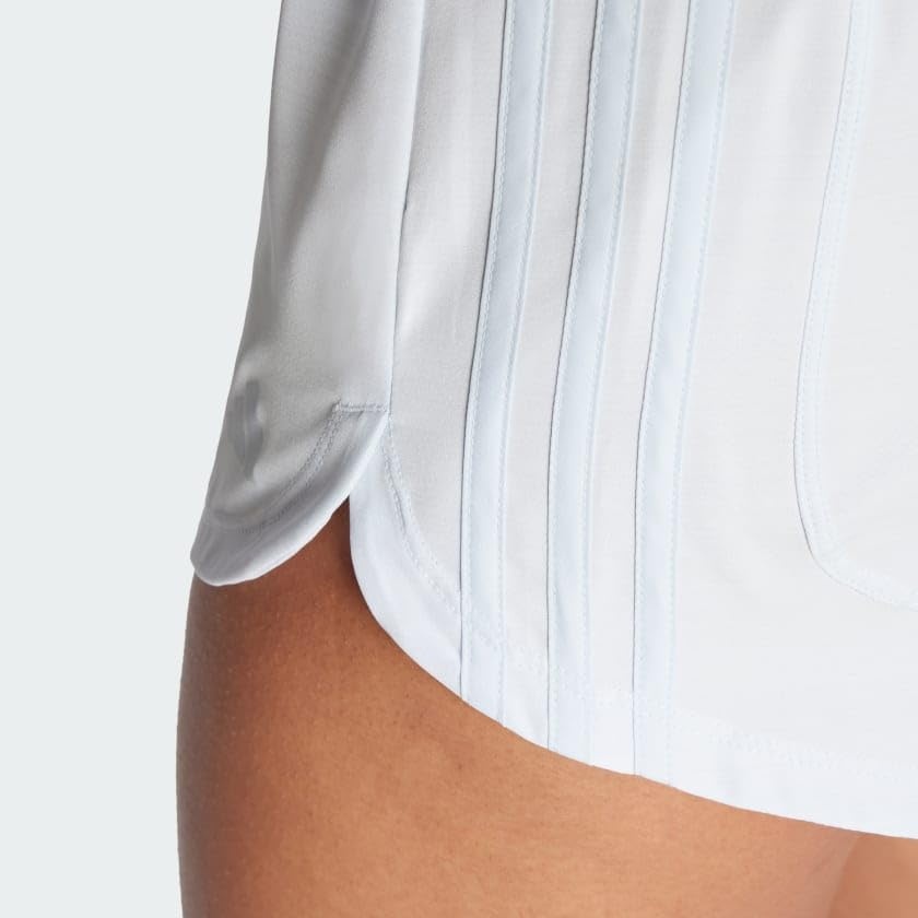 image:imageadidas Womens Pacer Training 3Stripes Woven HighRise ShortsHalo Blue