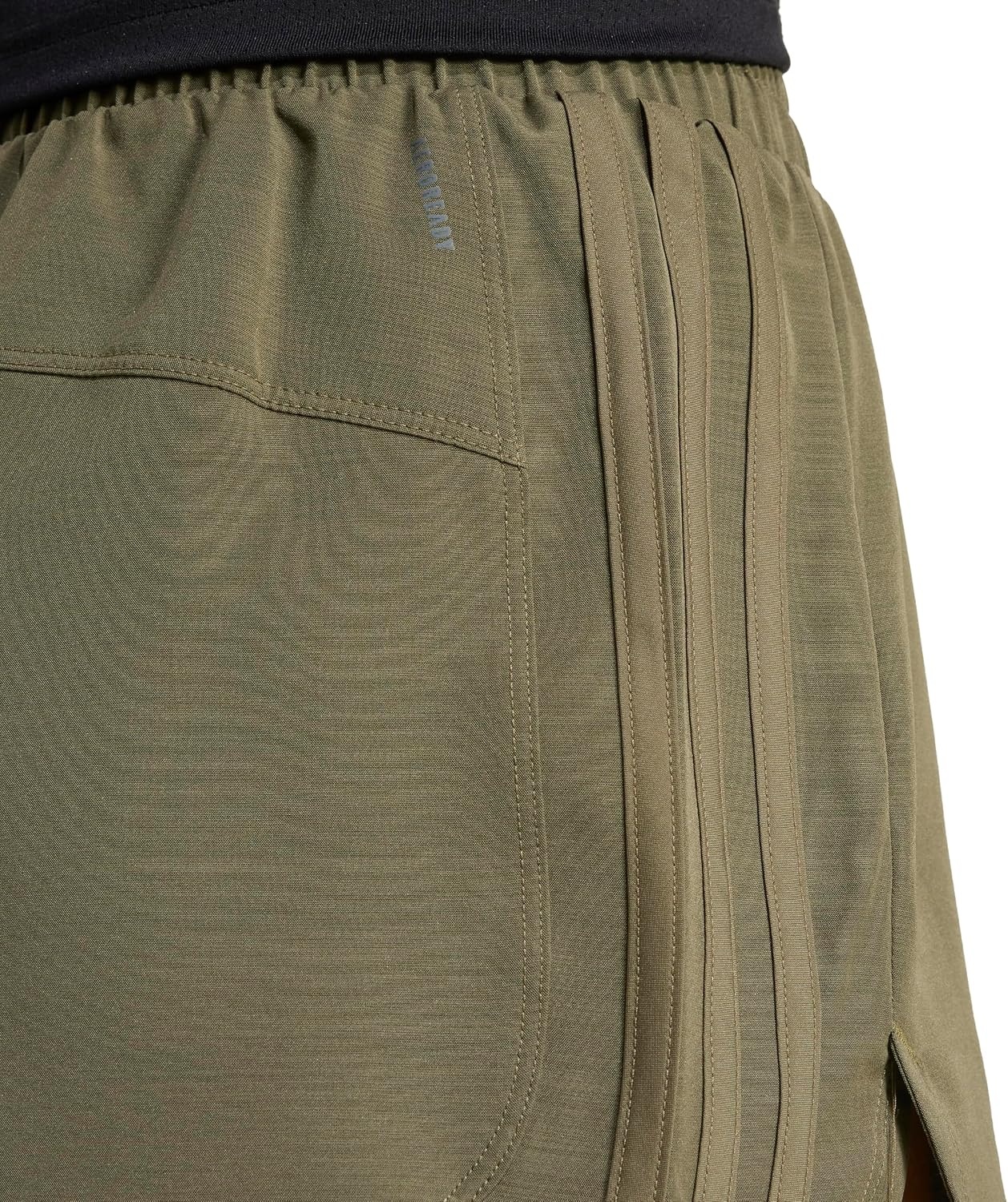 image:imageadidas Womens Pacer Training 3Stripes Woven HighRise ShortsOlive StrataNight Cargo