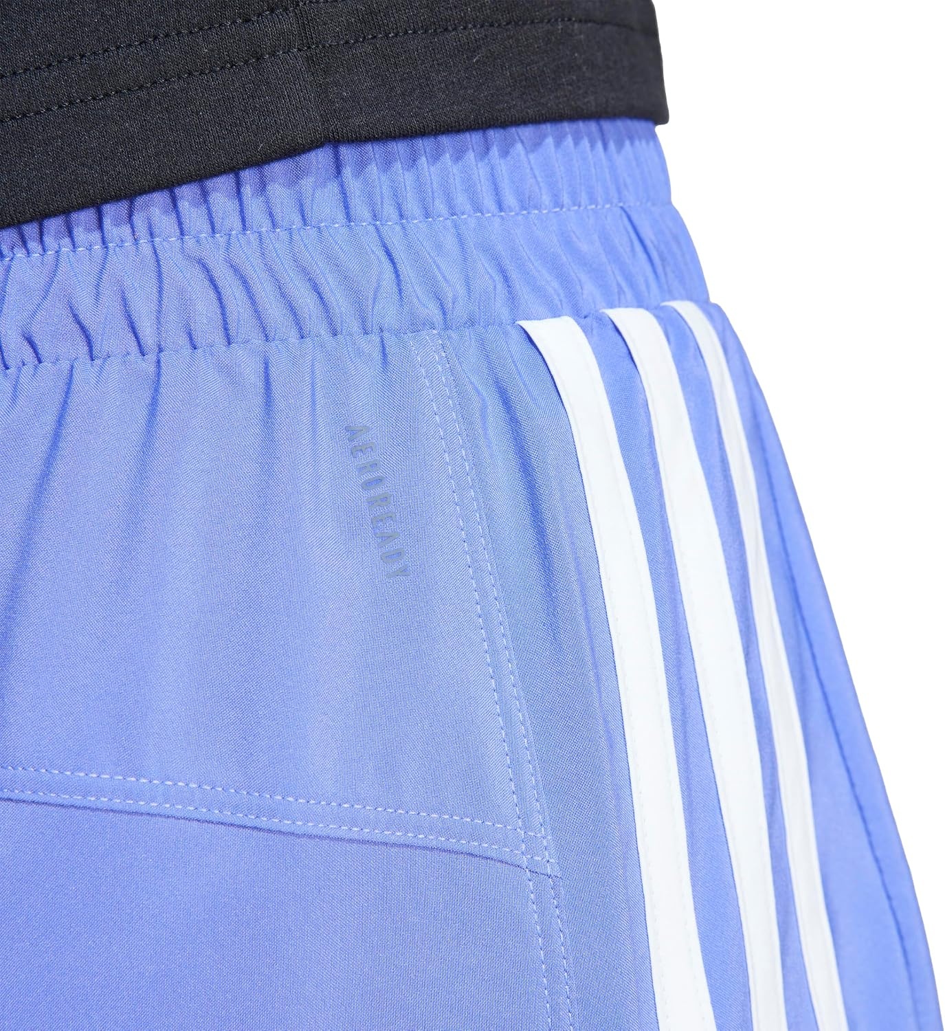 image:imageadidas Womens Pacer Training 3Stripes Woven HighRise ShortsSemi Cobalt BlueWhite