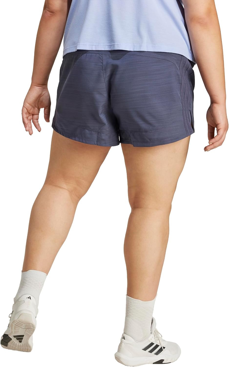 image:imageadidas Womens Pacer Training 3Stripes Woven HighRise ShortsShadow Navy