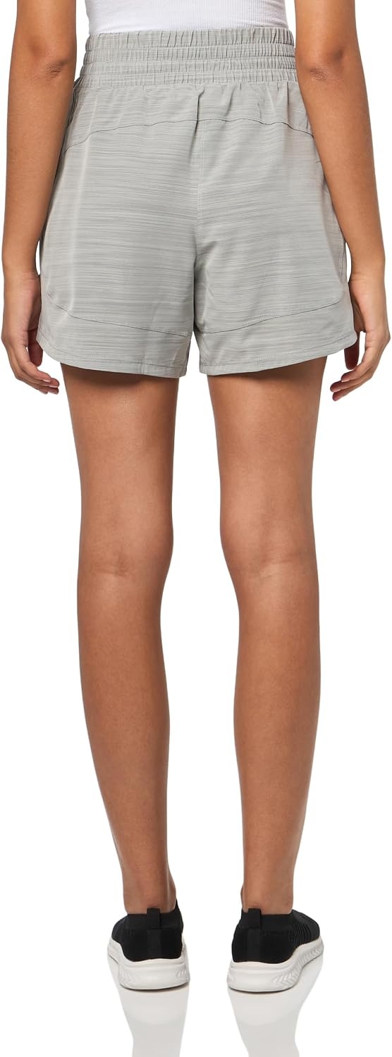 image:imageadidas Womens Pacer Training 3Stripes Woven HighRise ShortsSolid Grey