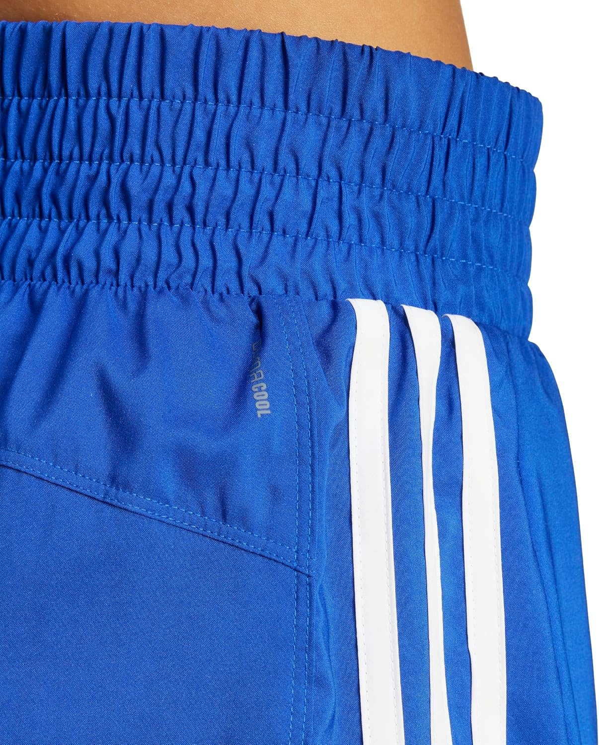 image:imageadidas Womens Pacer Training 3Stripes Woven HighRise ShortsTeam Royal BlueWhite