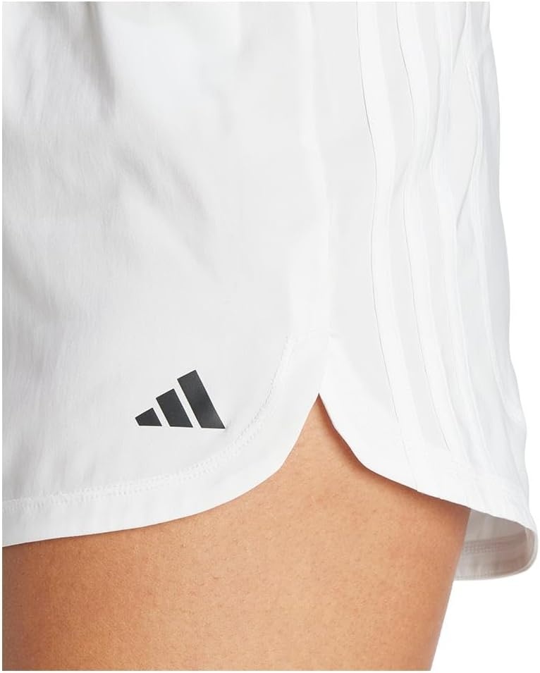 image:imageadidas Womens Pacer Training 3Stripes Woven HighRise ShortsWhiteWhite