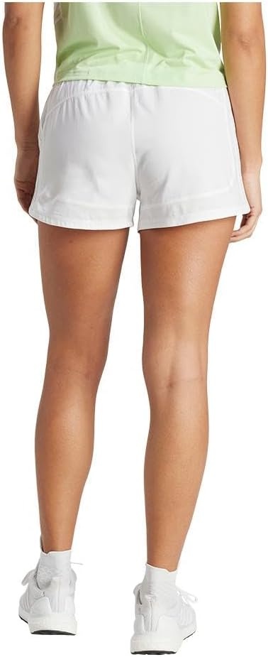 image:imageadidas Womens Pacer Training 3Stripes Woven HighRise ShortsWhiteWhite