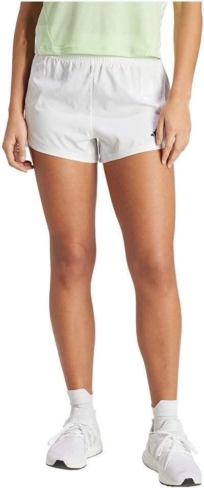 image:imageadidas Womens Pacer Training 3Stripes Woven HighRise ShortsWhiteWhite