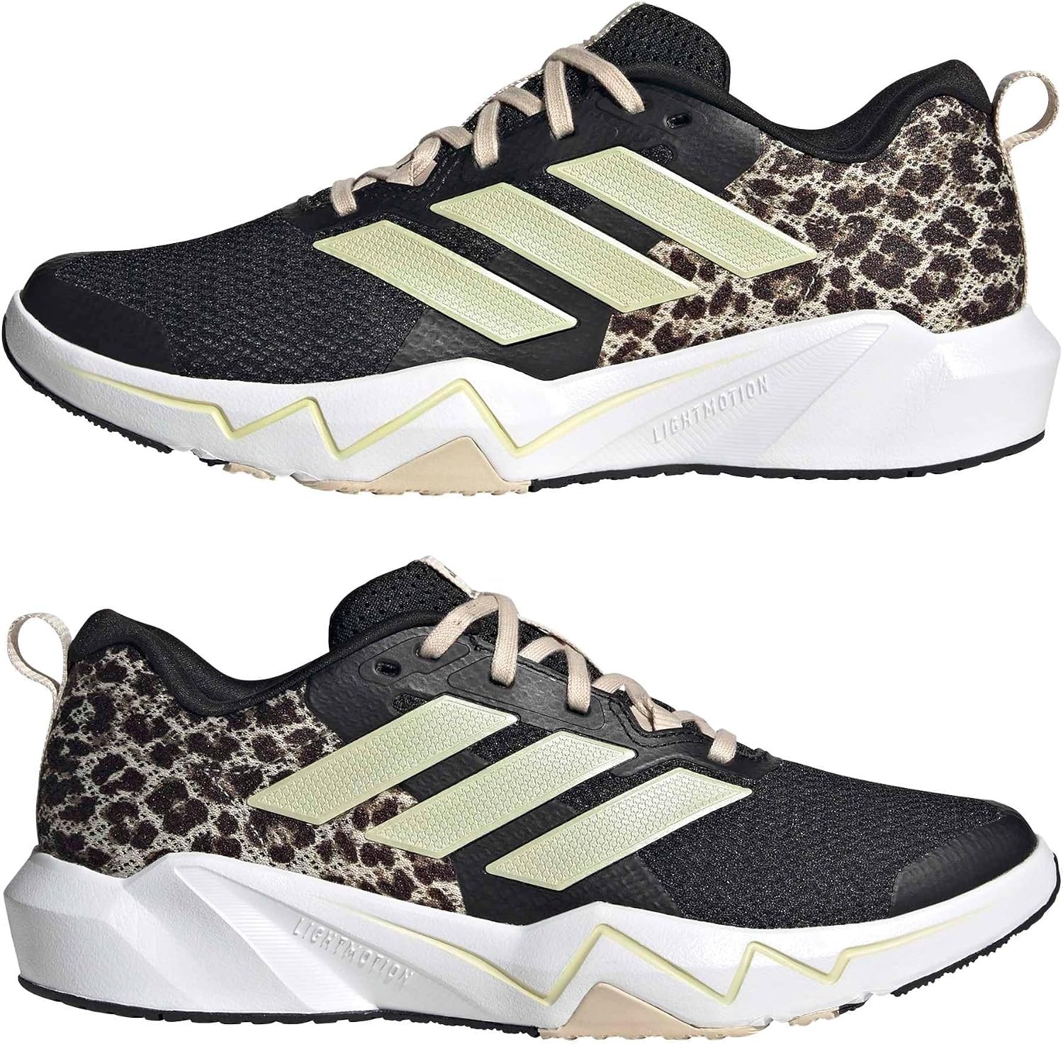 image:imageadidas Womens Rapidmove Go Training Sneakers Shoes PinkBlackIce Gold MetallicCrystal Linen