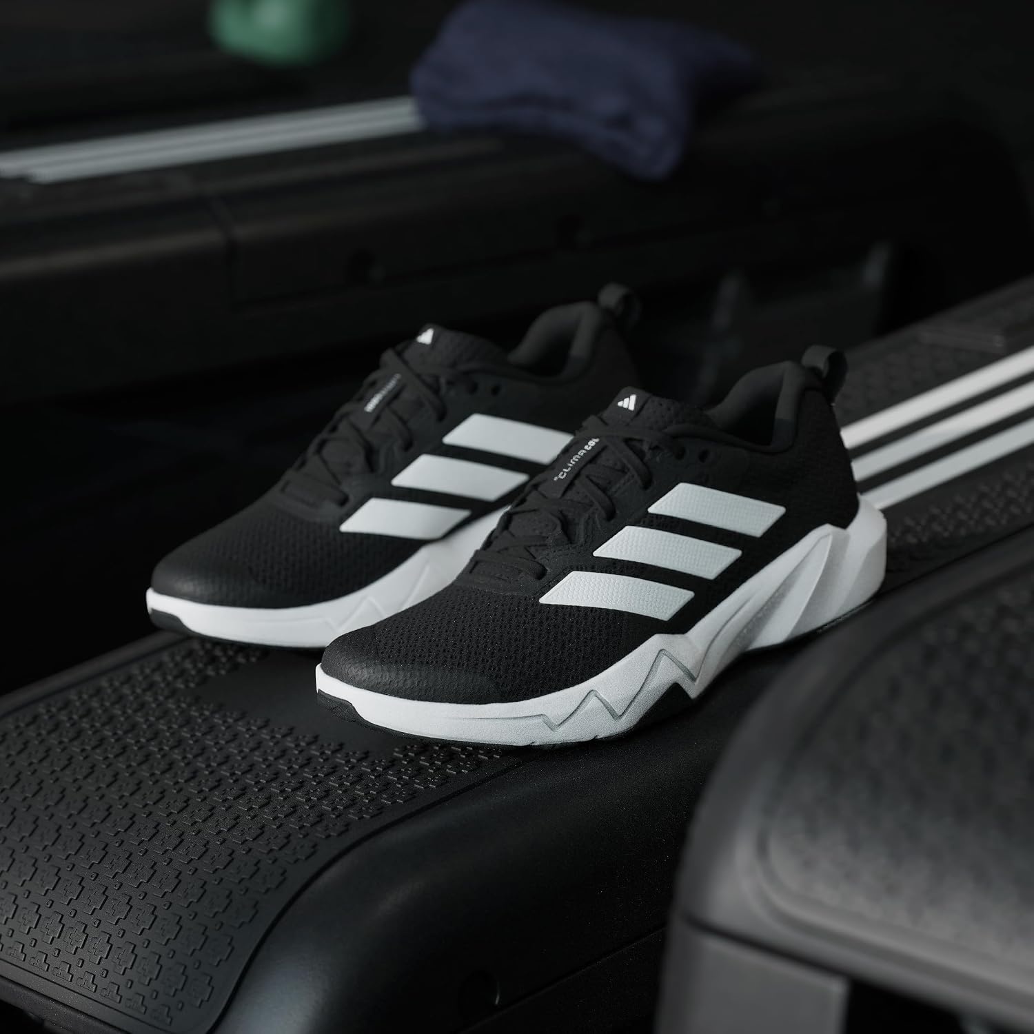 image:imageadidas Womens Rapidmove Go Training Sneakers Shoes PinkBlackWhiteSilver Metallic