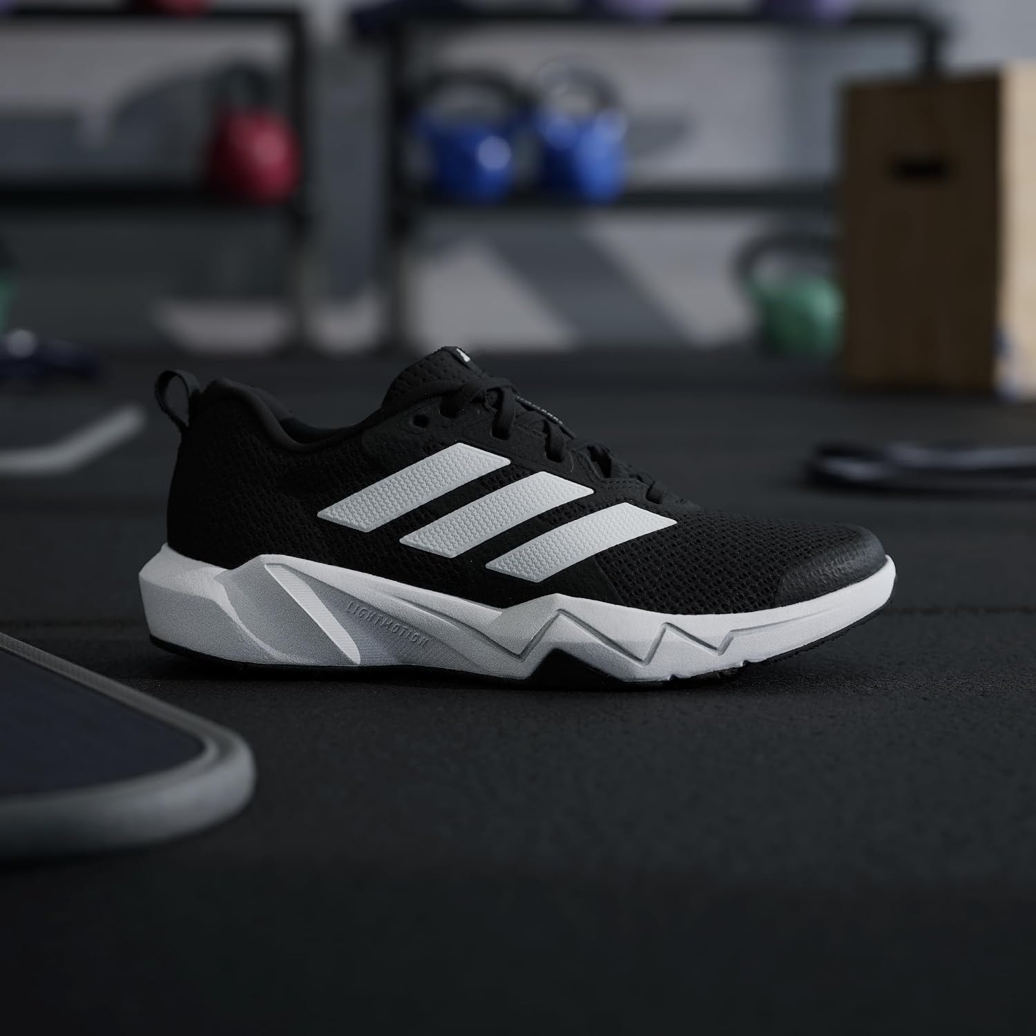 image:imageadidas Womens Rapidmove Go Training Sneakers Shoes PinkBlackWhiteSilver Metallic