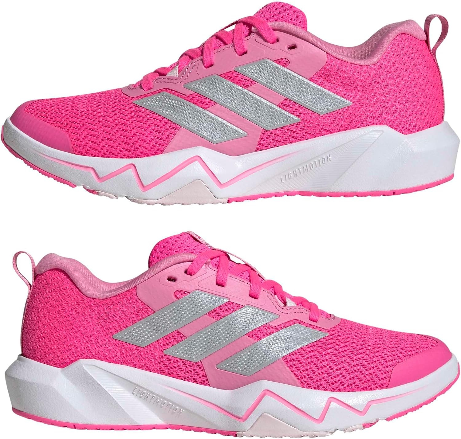 image:imageadidas Womens Rapidmove Go Training Sneakers Shoes PinkLucid PinkSilver MetallicBliss Pink
